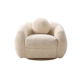 Manhattan Comfort Tribeca Cream Chenille Accent Chair