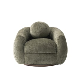 Manhattan Comfort Tribeca Olive Green Chenille Accent Chair