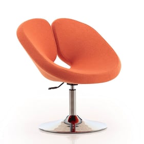 Manhattan Comfort Perch Orange Wool Blend Adjustable Chair