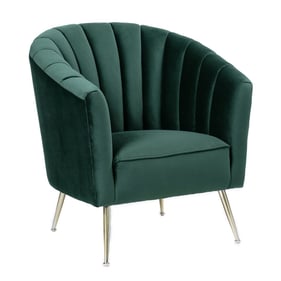 Manhattan Comfort Rosemont Green Velvet Accent Chair