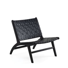 Manhattan Comfort Maintenon Black Accent Chair