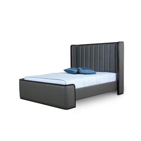 Manhattan Comfort Kingdom Graphite Queen Bed