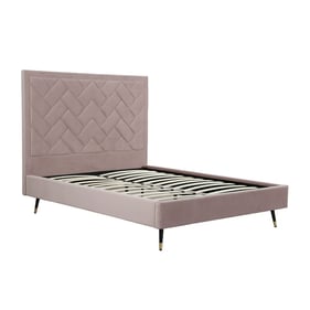 Manhattan Comfort Crosby Blush Queen Bed