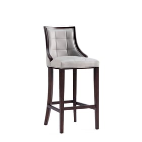 Manhattan Comfort Fifth Avenue Light Grey Barstool