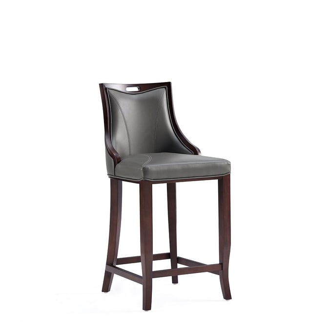 Manhattan Comfort Emperor Pebble Grey Barstool MHC-BS008-PE