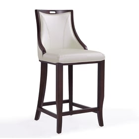 Manhattan Comfort Emperor Pearl White 41 Inch Bar Stool