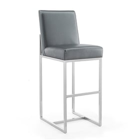 Manhattan Comfort Element Graphite 42.13 Inch Bar Stool