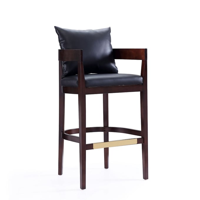 Manhattan Comfort Ritz Black 38 Inch Bar Stool MHC-BS013-BK