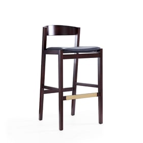 Manhattan Comfort Klismos Black 40.75 Inch Bar Stool