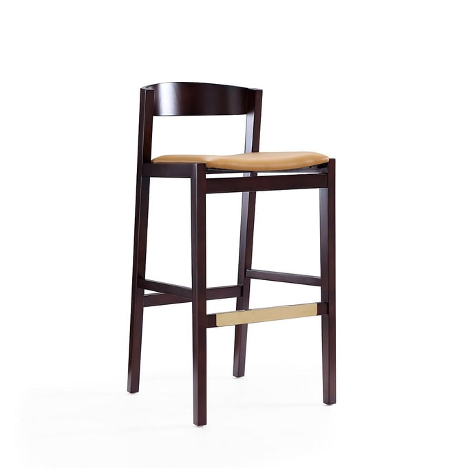 Manhattan Comfort Klismos Camel 40.75 Inch Bar Stool MHC-BS014-CL