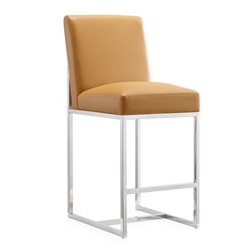 Manhattan Comfort Element Camel 37.2 Inch Counter Height Bar Stool