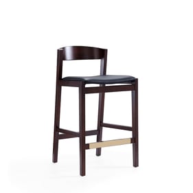 Manhattan Comfort Klismos Black 36.75 Inch Counter Height Bar Stool