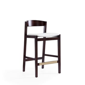 Manhattan Comfort Klismos Ivory 36.75 Inch Counter Height Bar Stool