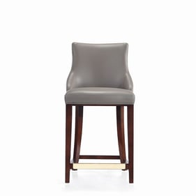 Manhattan Comfort Shubert Dark Taupe Counter Stool