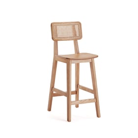 Manhattan Comfort Versailles Nature Cane Counter Height Stool