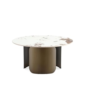 Manhattan Comfort Monica Gold Coffee Table