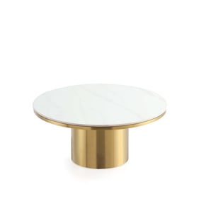 Manhattan Comfort Glenn Gold Coffee Table