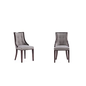 2 Manhattan Comfort Fifth Avenue Grey Dining Chairs