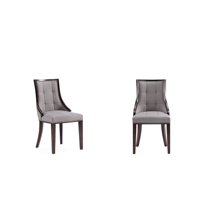 2 Manhattan Comfort Fifth Avenue Grey Dining Chairs MHC-DC008-GY