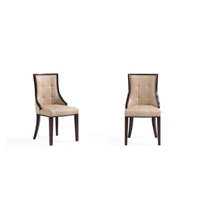 2 Manhattan Comfort Fifth Avenue Tan Dining Chairs