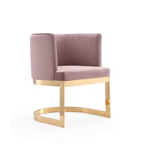 Manhattan Comfort Aura Blush Velvet Dining Chair