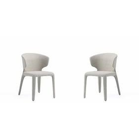 2 Manhattan Comfort Conrad Wheat Dining Chairs