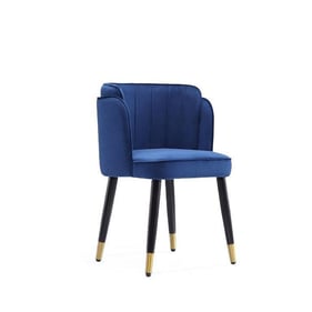 Manhattan Comfort Zephyr Royal Blue Velvet Dining Chair