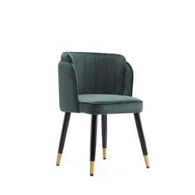 Manhattan Comfort Zephyr Hunter Green Velvet Dining Chair