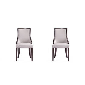 2 Manhattan Comfort Grand Light Grey Dining Chairs