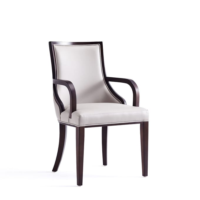 Manhattan Comfort Grand Light Grey Dining Armchair MHC-DC048AR-LG