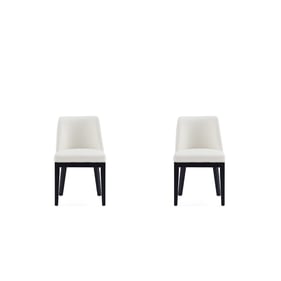 2 Manhattan Comfort Gansevoort Cream Dining Chairs