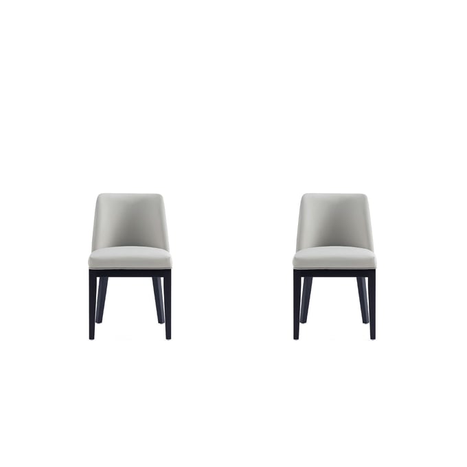 2 Manhattan Comfort Gansevoort Stone Grey Dining Chairs MHC-DC051-ST