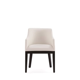 Manhattan Comfort Gansevoort Cream Dining Armchair