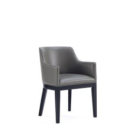 Manhattan Comfort Gansevoort Pebble Grey Dining Armchair