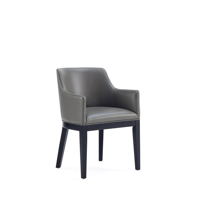 Manhattan Comfort Gansevoort Pebble Grey Dining Armchair MHC-DC051AR-PE