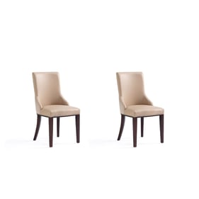 2 Manhattan Comfort Shubert Tan Dining Chairs