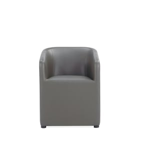 Manhattan Comfort Anna Pewter Round Dining Armchair