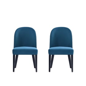 2 Manhattan Comfort Hillman Blue Dining Chairs