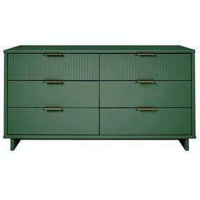 Manhattan Comfort Granville Sage Green 55.07 Inch Double Wide Dresser