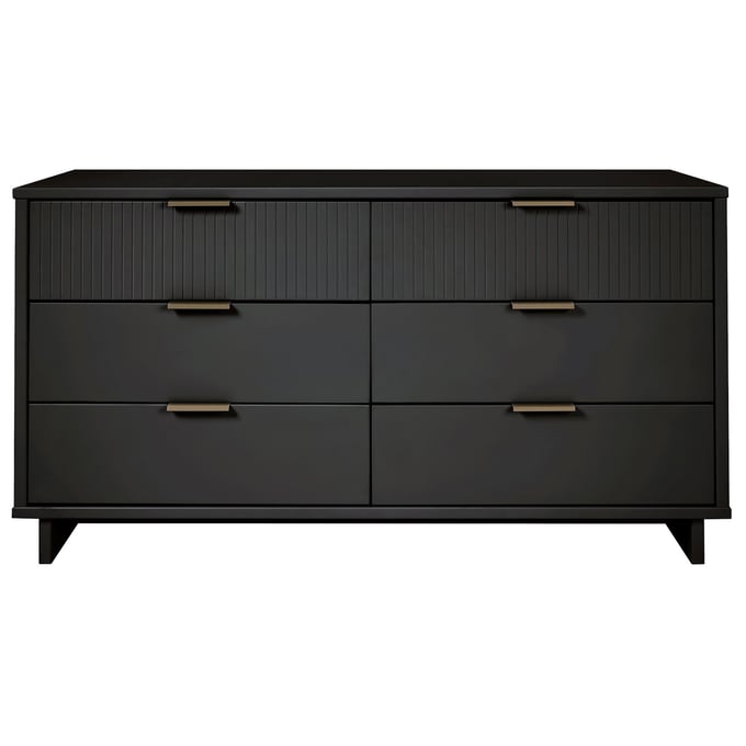 Manhattan Comfort Granville Dark Grey 55.07 Inch Double Wide Dresser MHC-DR-5035