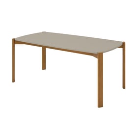 Manhattan Comfort Gales Greige 70.87 Inch Dining Table