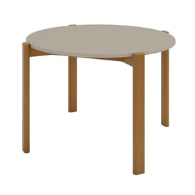 Manhattan Comfort Gales Greige Round 46.54 Inch Dining Table