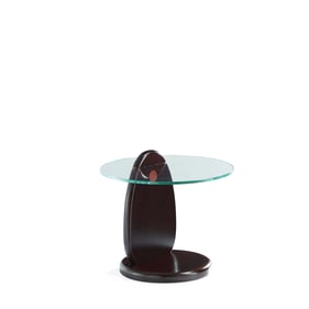 Manhattan Comfort Artesia Dark Walnut End Table