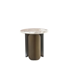 Manhattan Comfort Monica Gold End Table