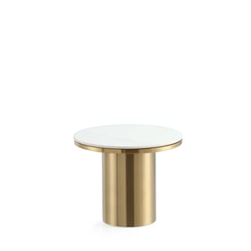 Manhattan Comfort Glenn Gold End Table