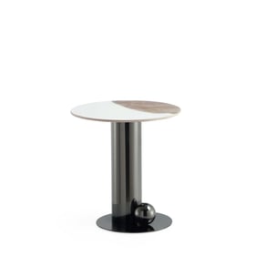 Manhattan Comfort Laurel Black End Table