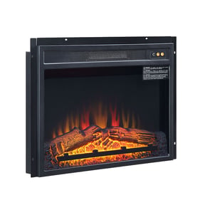 Manhattan Comfort Electric 23 Inch Fireplace Box with Heat Functionality