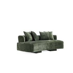 Manhattan Comfort Verandah Olive Green Chenille 90.6 Inch Sofa