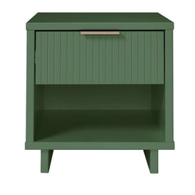 Manhattan Comfort Granville Sage Green Nightstand 1.0