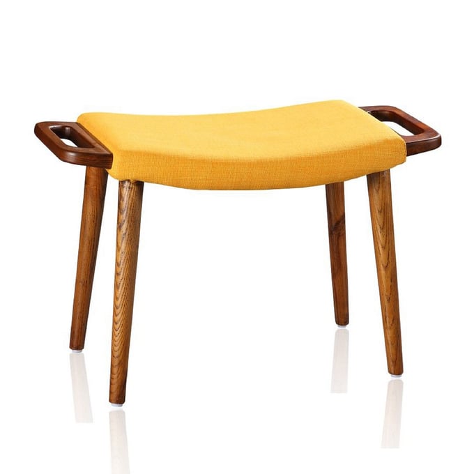 Manhattan Comfort Geta Yellow Ottoman MHC-OT001-YL